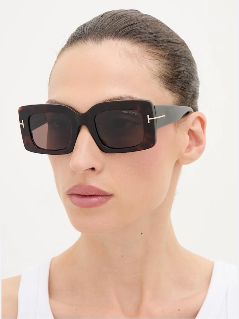 Tom Ford TF 1188 Brigitta Dark Tortoiseshell Rectangular Sunglasses